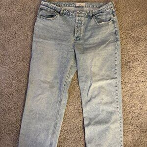 Women's Abercrombie & Fitch The 90s Baggy Low Rise Jean (Size 33)